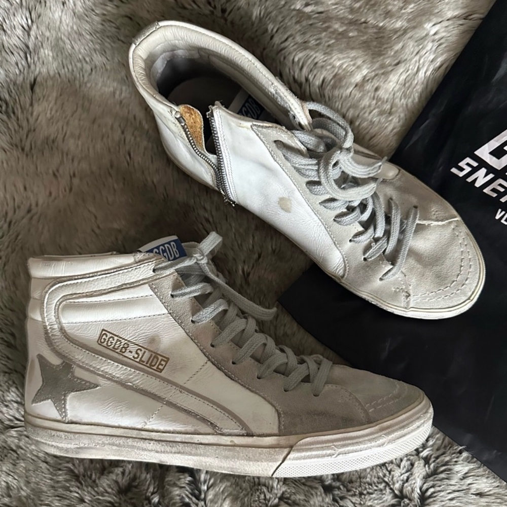 GOLDEN GOOSE Slide High Top Sneakers